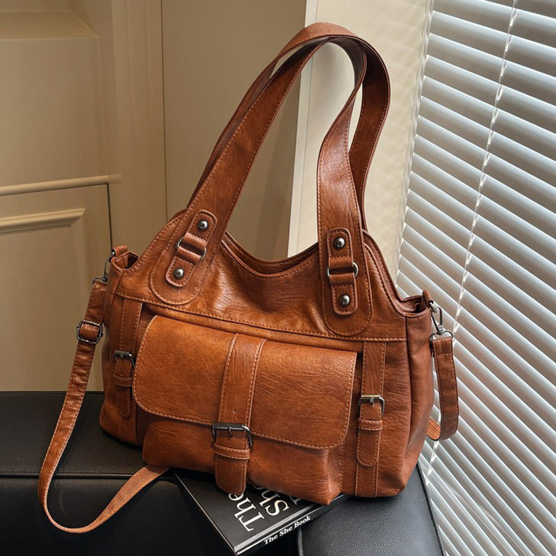 VOYNA.LUX – Soft PU Everyday Shoulder Tote