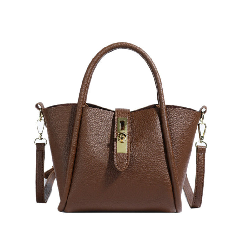 VOIDRA LunaFlex – Minimalist PU Shoulder Bucket Bag