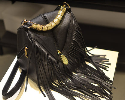 The FringeFlow Shoulder Bag | Boho Drama Meets Modern Grace