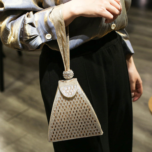 The Diamond Tote | Sculpted Shine for Bold Women