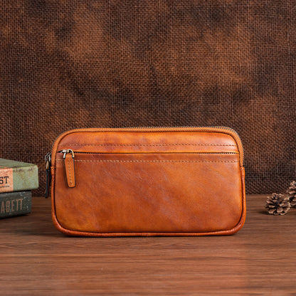 VOIDRA Ironhide Vertical Clutch – Genuine Cowhide Leather for Urban Gentlemen