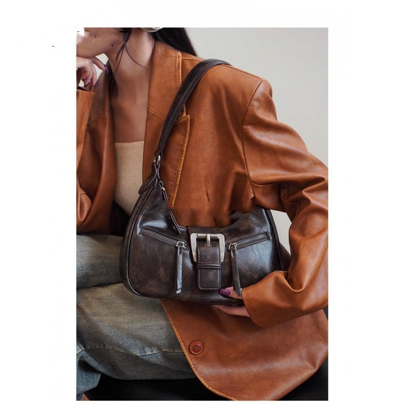 VOIDRA LunaLoop™ – Retro Crescent Shoulder & Crossbody Bag