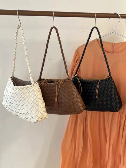 The Verona Bag | A Woven Leather Underarm Handbag