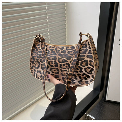 VOIDRA WildMuse: Leopard Print Soft Messenger Bag
