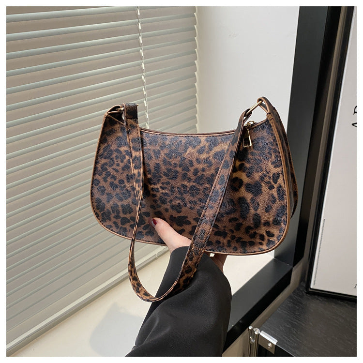 VOIDRA WildMuse: Leopard Print Soft Messenger Bag