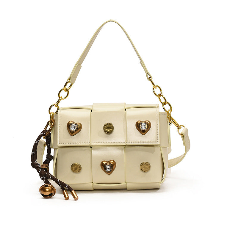 VOIDRA Rivet Edge Stitch Mini – Retro Square Crossbody Bag