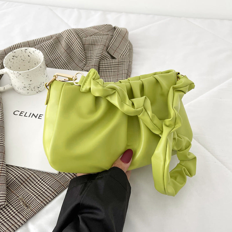 VOIDRA™ CloudWeave – Street Trend Pleated PU Shoulder Bag