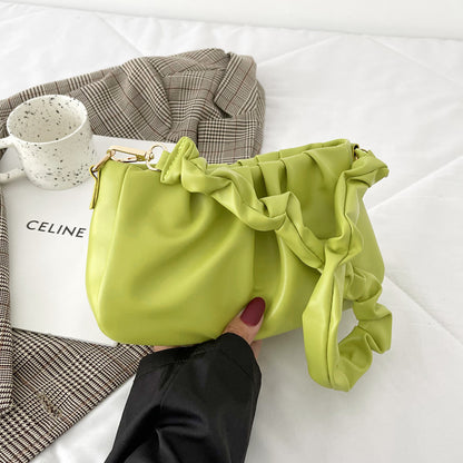 VOIDRA™ CloudWeave – Street Trend Pleated PU Shoulder Bag