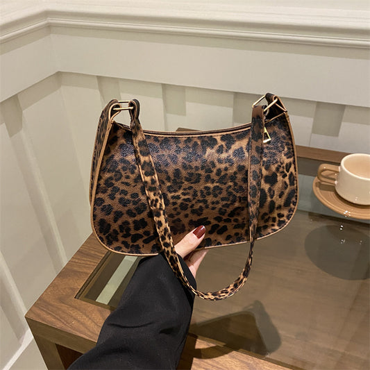 VOIDRA WildMuse: Leopard Print Soft Messenger Bag