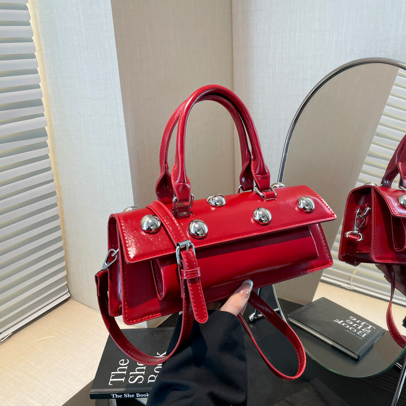 VOIDRA IconBolt Rivet Charm Shoulder Tote