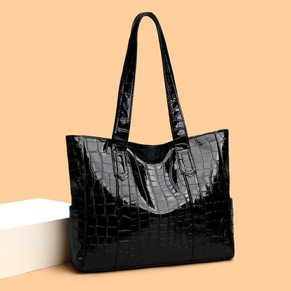 VOIDRA UrbanCroc Tote – Women's Crocodile Pattern Shoulder Bag
