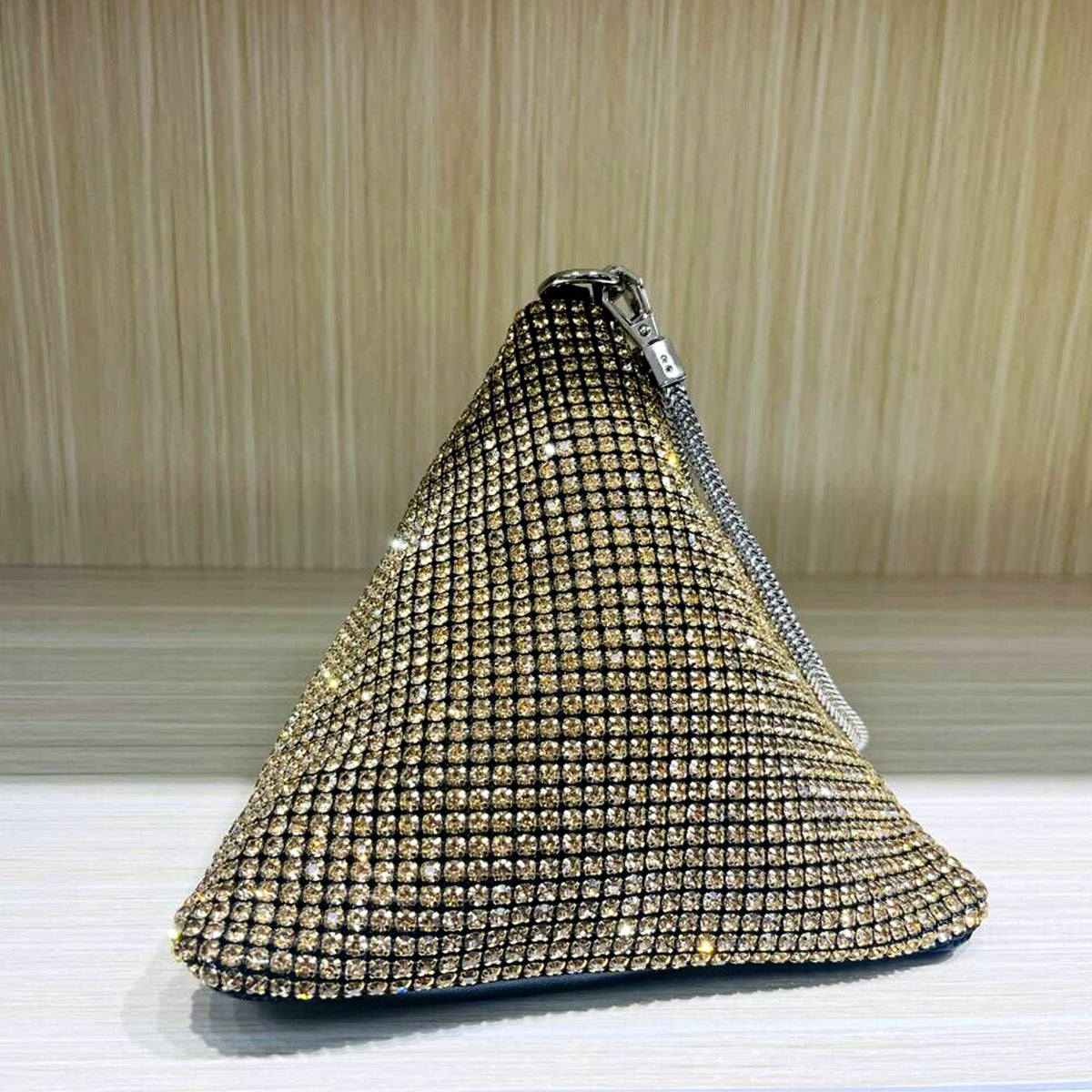 The Apex Triangle Wristlet | Diamond Finish
