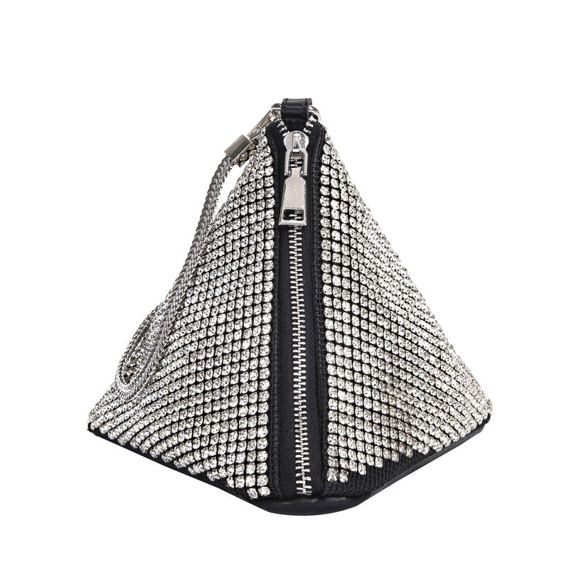 The Apex Triangle Wristlet | Diamond Finish