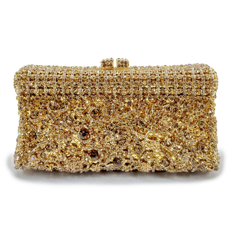 VOIDRA GemBlaze™ Crystal Bloom Clutch – Handcrafted Brilliance for Bold Evenings