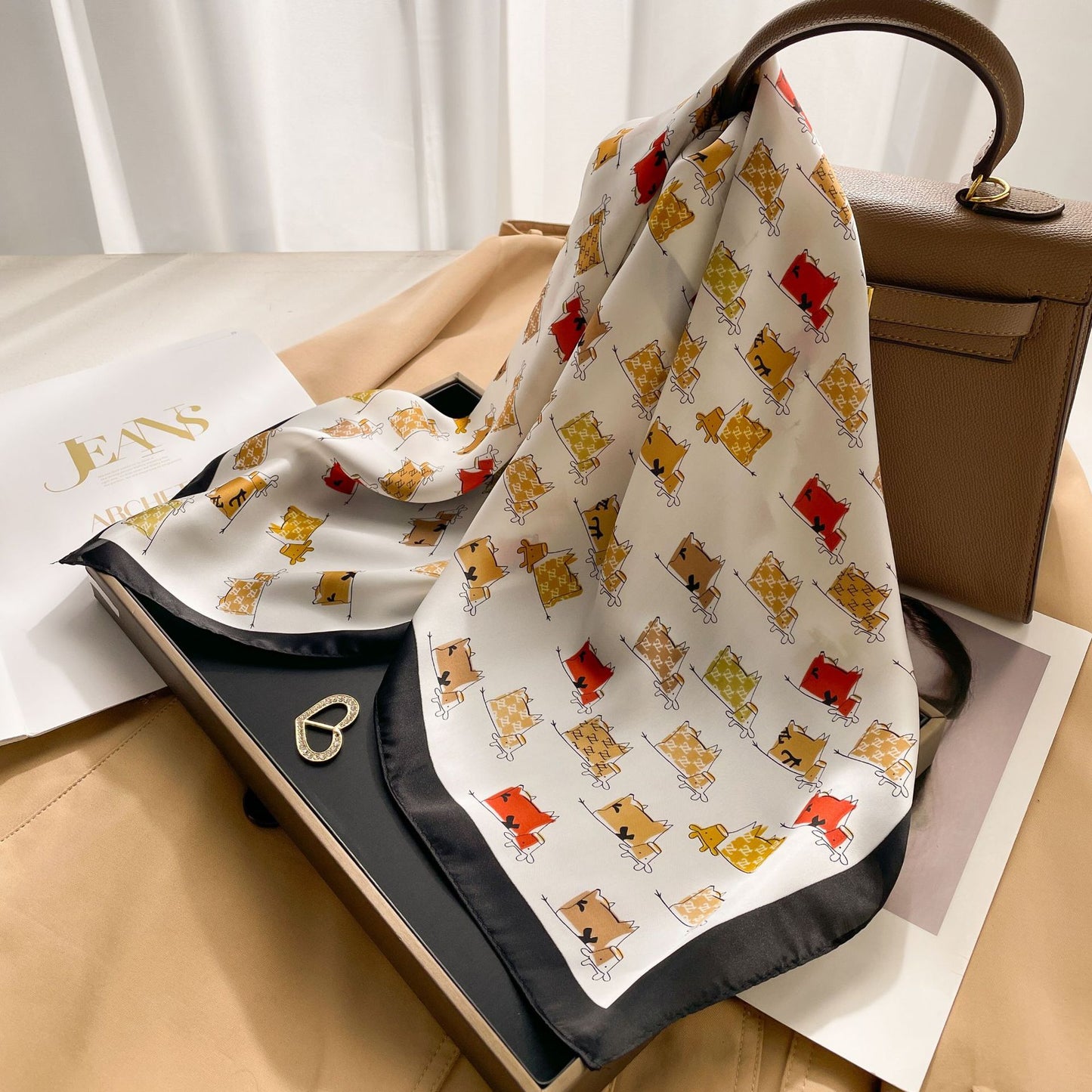 The VOIDRA Seoul 70 Silk Scarf