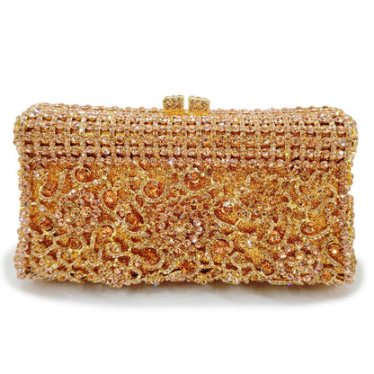 VOIDRA GemBlaze™ Crystal Bloom Clutch – Handcrafted Brilliance for Bold Evenings