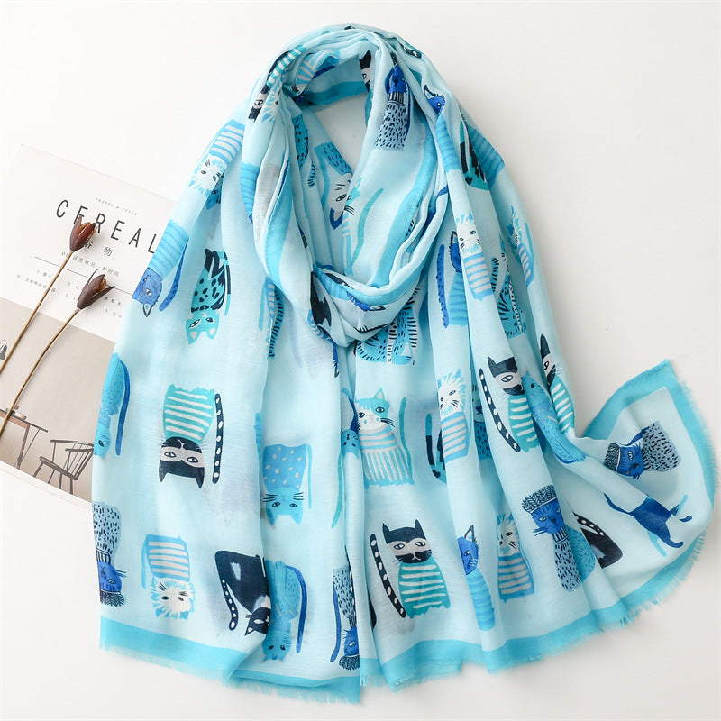 The Cat's Meow Printed Scarf