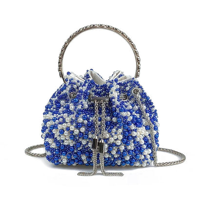 VOIDRA LUSTRA — Pearlized Mini Acrylic Bucket Crossbody Bag