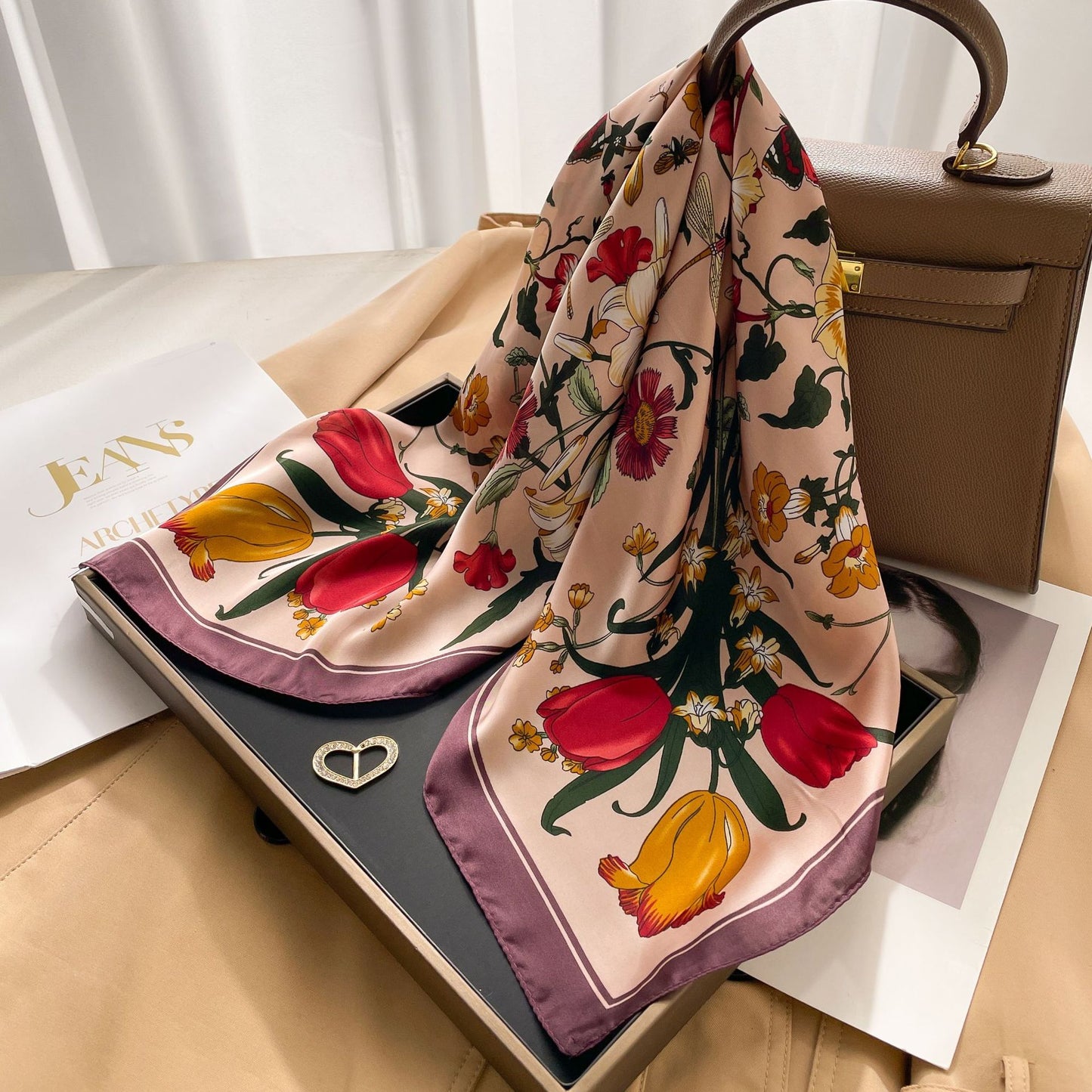 The VOIDRA Seoul 70 Silk Scarf