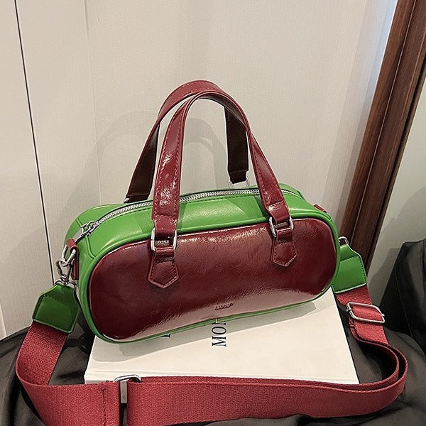 LunaPatch – Dual-Tone Korean Shoulder Crossbody Bag