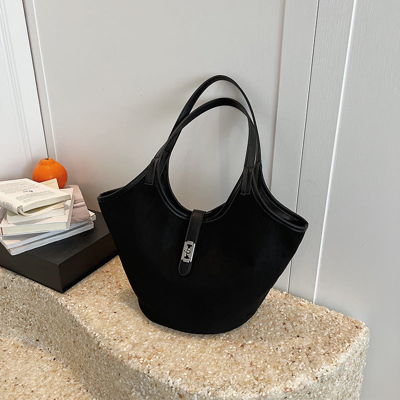 VELVETTA – Frosted Vintage PU Tote Shoulder Bag