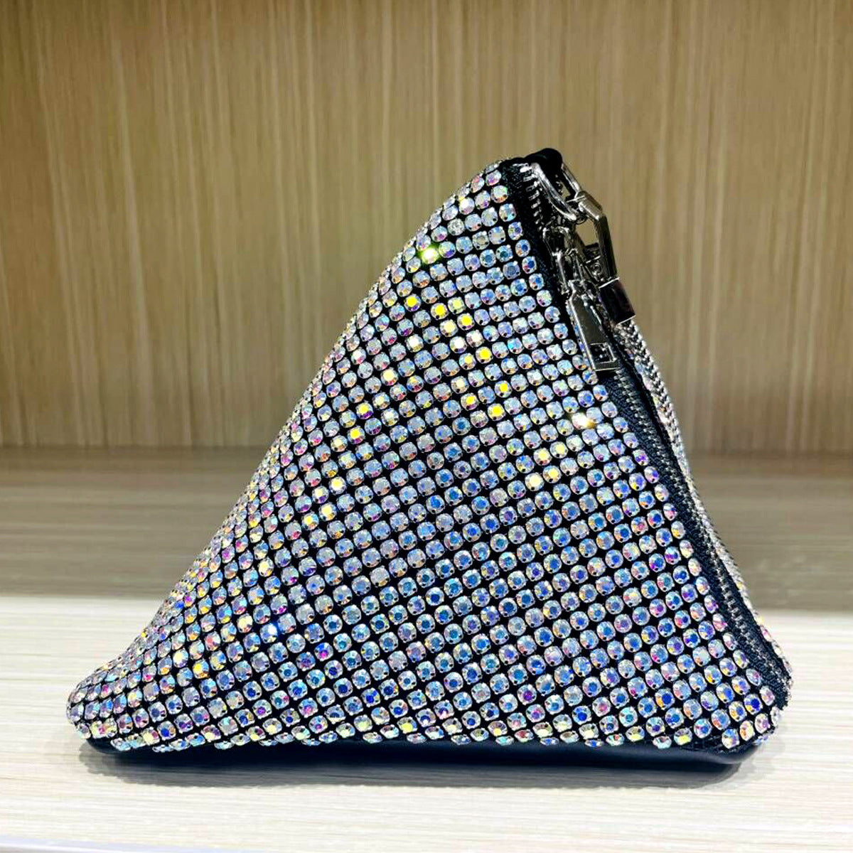 The Apex Triangle Wristlet | Diamond Finish