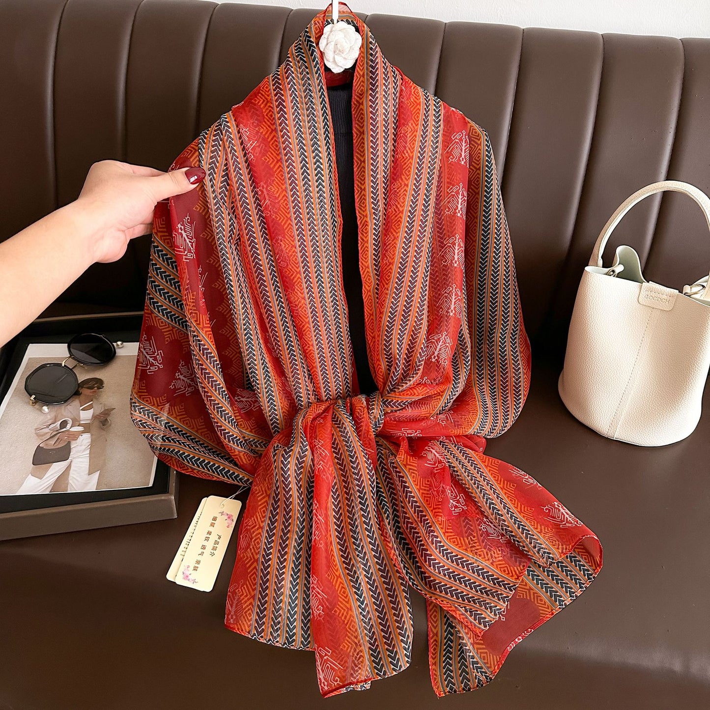 VOIDRA Echo Ribbon – Featherlight Yourou Scarf