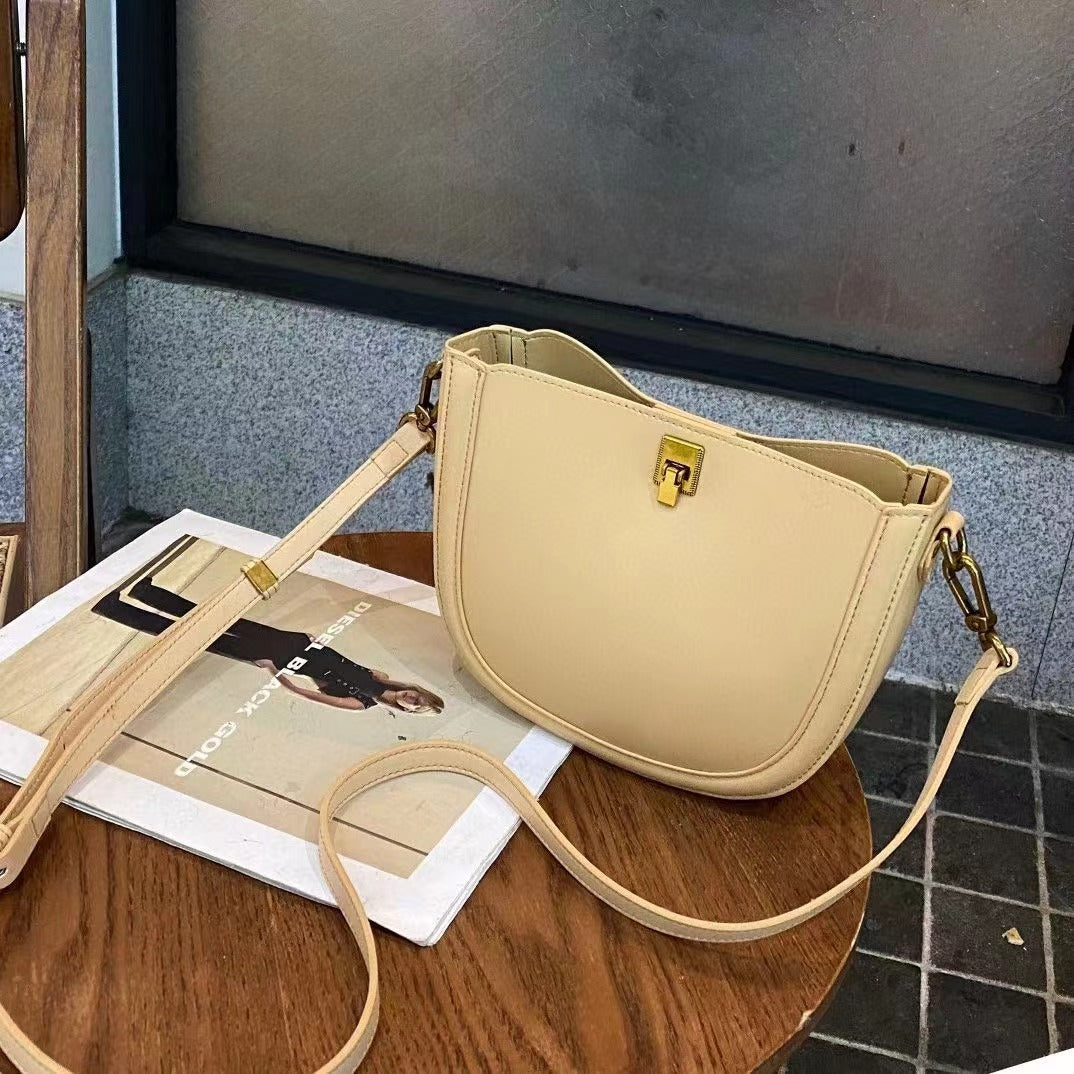 VOIDRA SOFTDROP — Genuine Leather Shoulder Bag in Sweet Casual Elegance