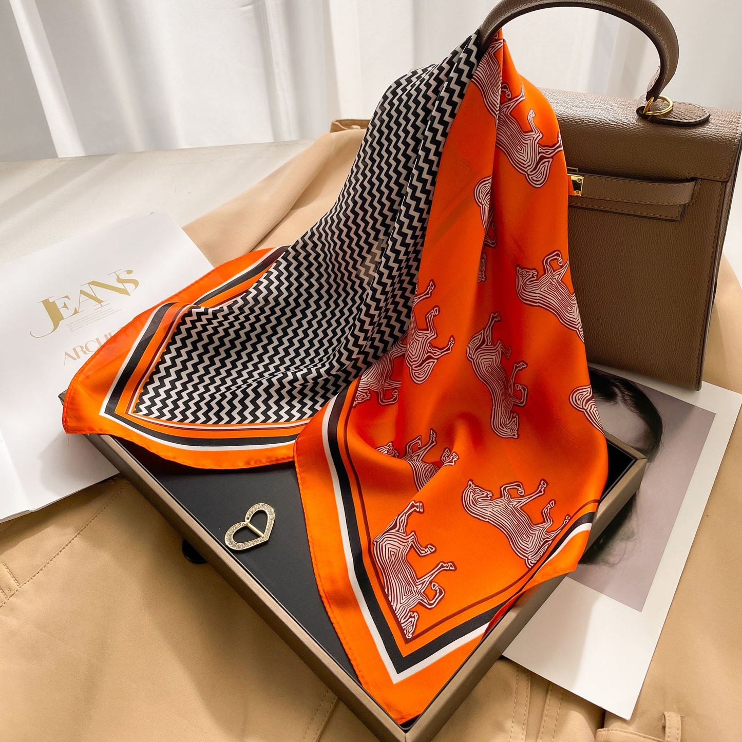 The VOIDRA Seoul 70 Silk Scarf
