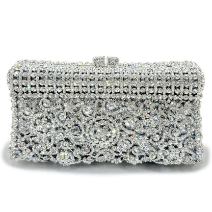 VOIDRA GemBlaze™ Crystal Bloom Clutch – Handcrafted Brilliance for Bold Evenings