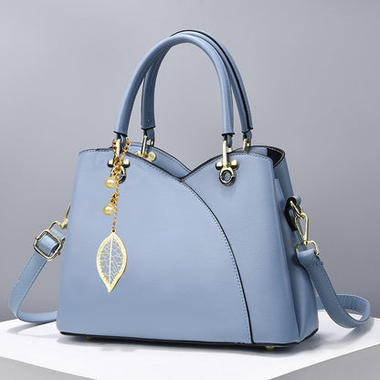 FLORESTA – Printed Cherry & Leaf PU Shoulder Bag