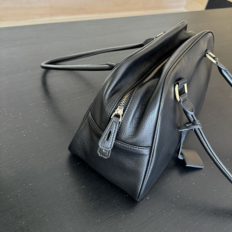 VOIDRA MetroTote – Genuine Leather Oversized Street Shoulder Bag