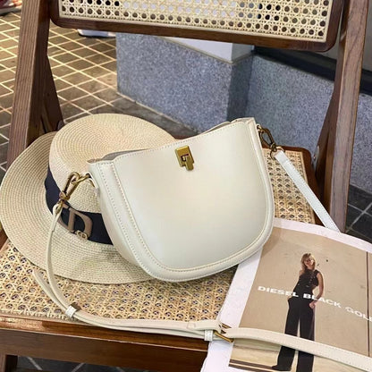 VOIDRA SOFTDROP — Genuine Leather Shoulder Bag in Sweet Casual Elegance