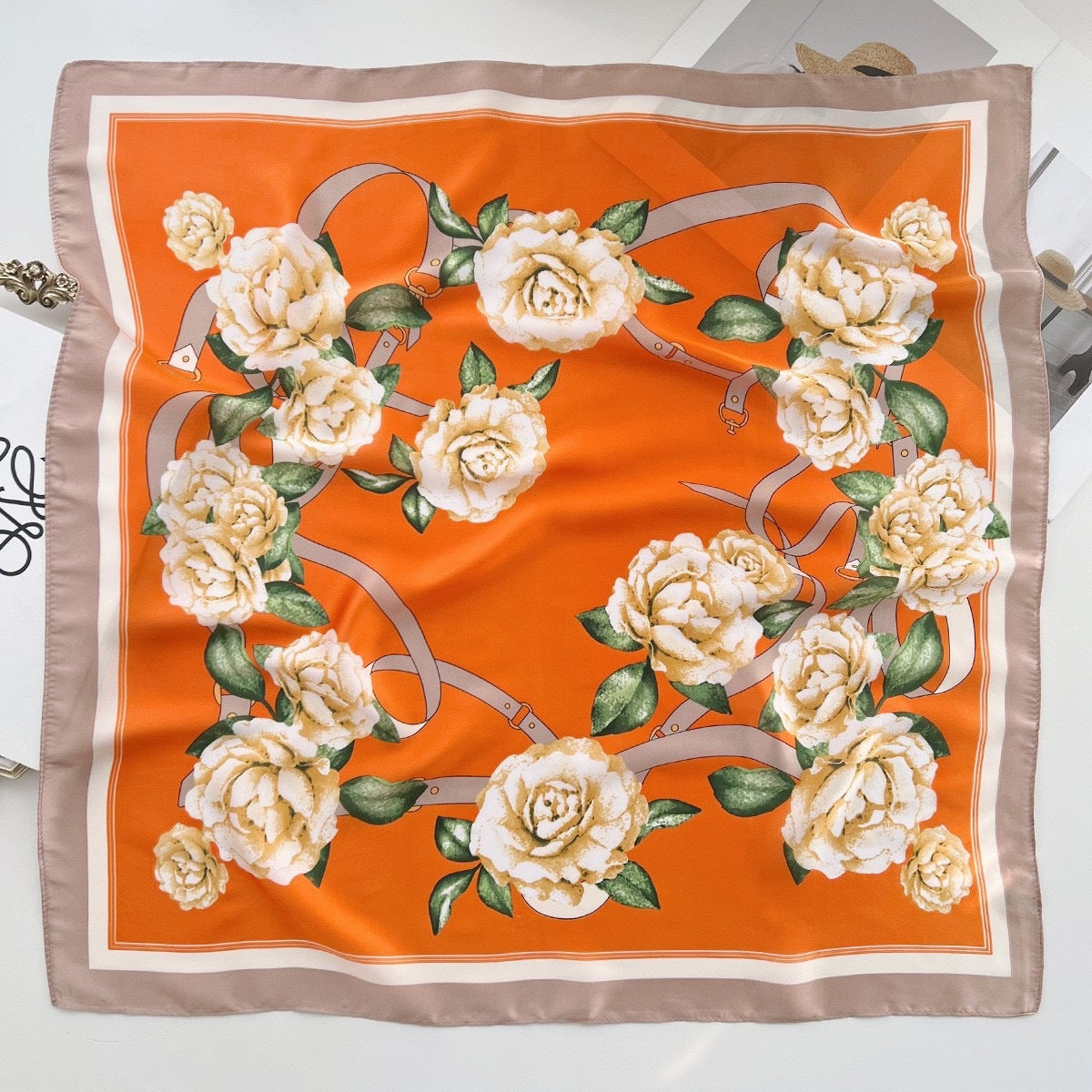 Vintage-Inspired Business Scarf for Professional Women