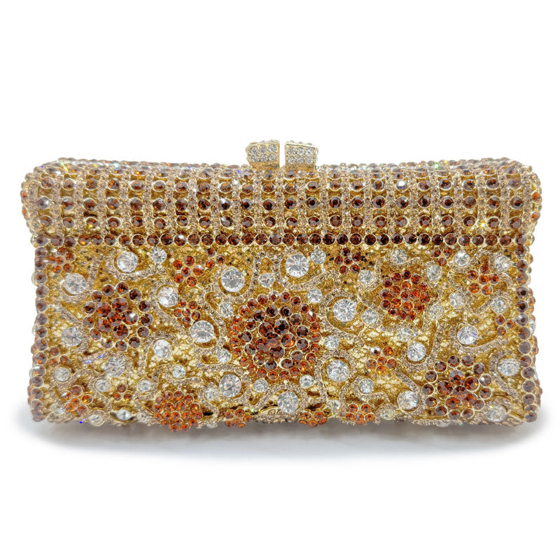 VOIDRA GemBlaze™ Crystal Bloom Clutch – Handcrafted Brilliance for Bold Evenings