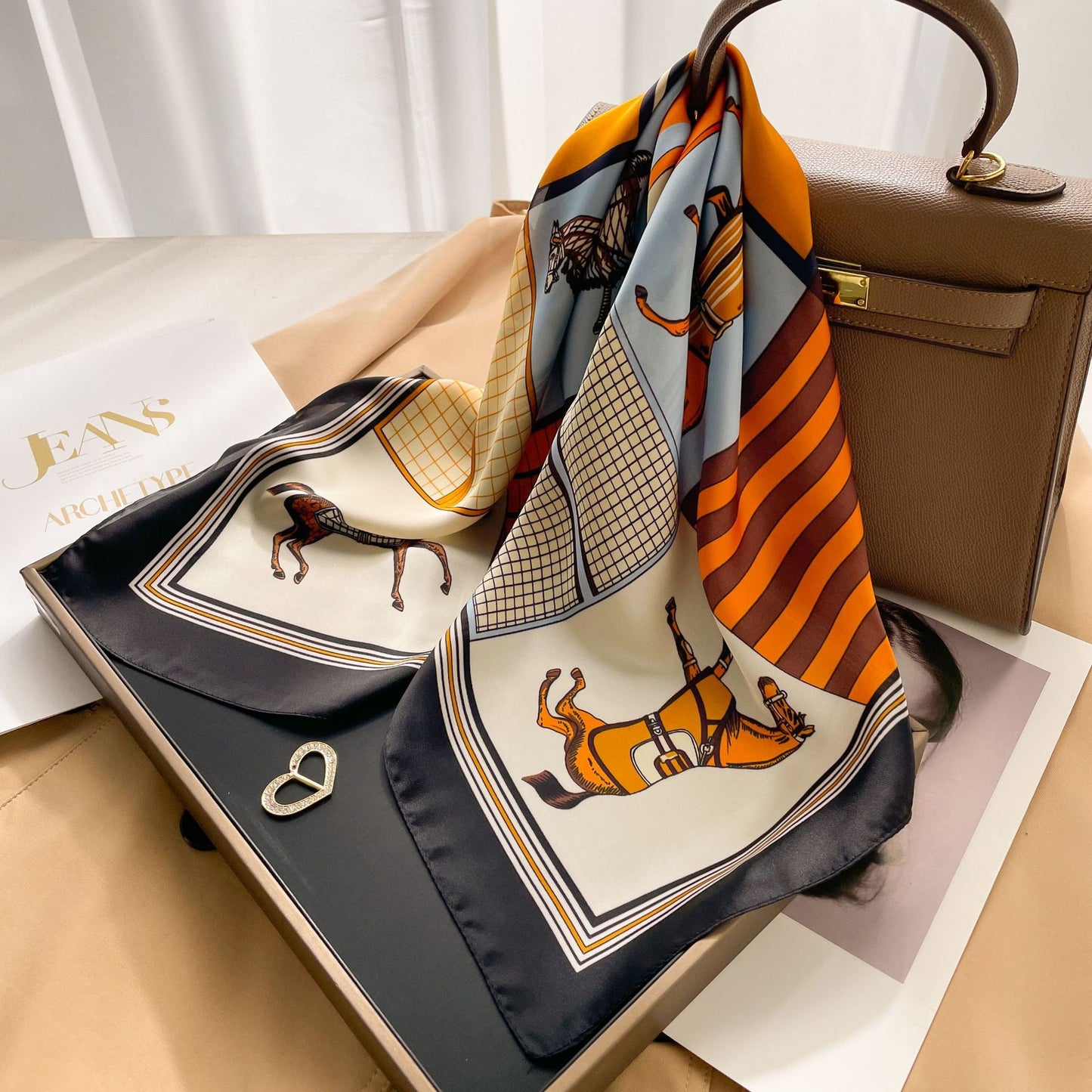 The VOIDRA Seoul 70 Silk Scarf