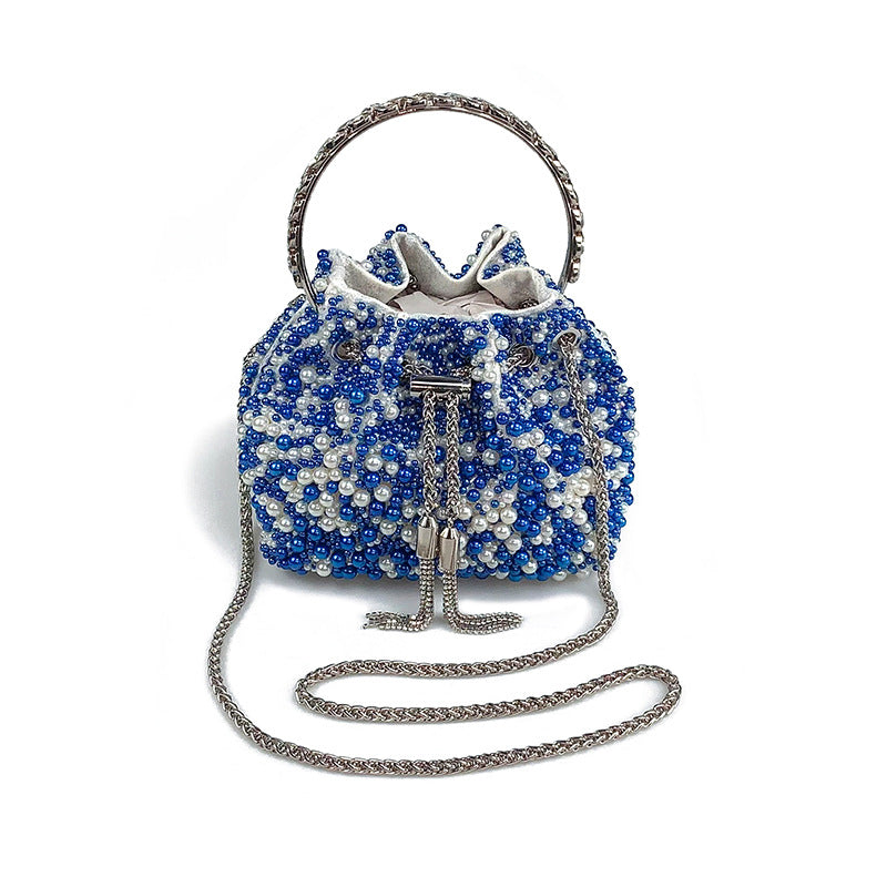 VOIDRA LUSTRA — Pearlized Mini Acrylic Bucket Crossbody Bag