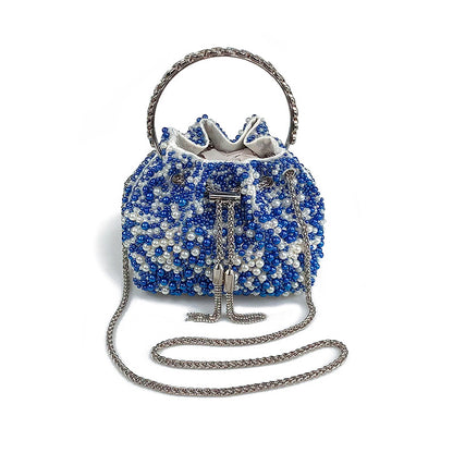 VOIDRA LUSTRA — Pearlized Mini Acrylic Bucket Crossbody Bag