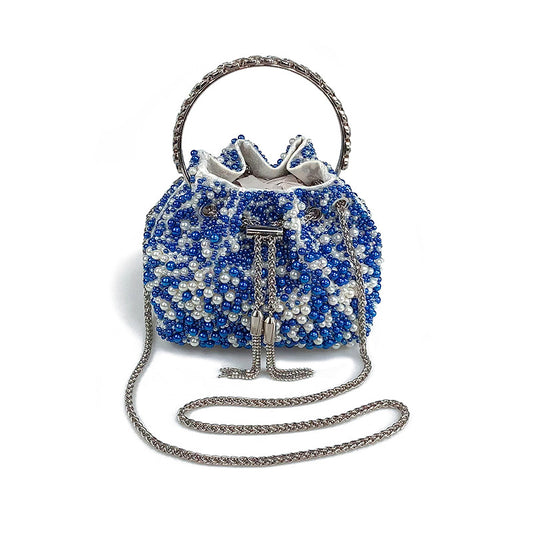 VOIDRA LUSTRA — Pearlized Mini Acrylic Bucket Crossbody Bag
