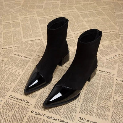 VOIDRA “MuseRise” Pointed Heel Boots – Sleek, Sculpted & All-Season