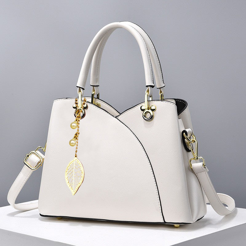 FLORESTA – Printed Cherry & Leaf PU Shoulder Bag