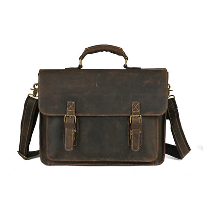 STRYDA.CORE – First-Layer Leather Laptop Crossbody