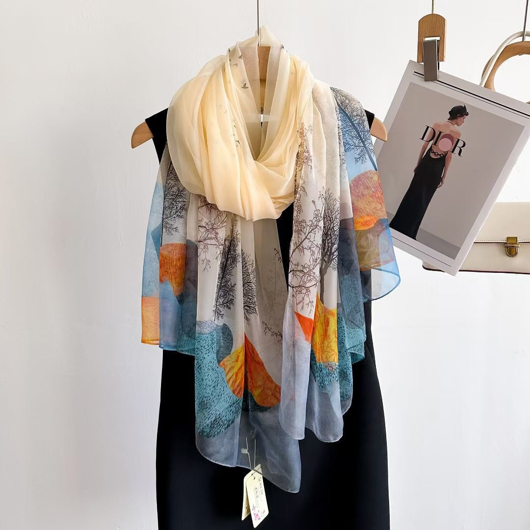 The Abstract Muse Long Scarf | VOIDRA