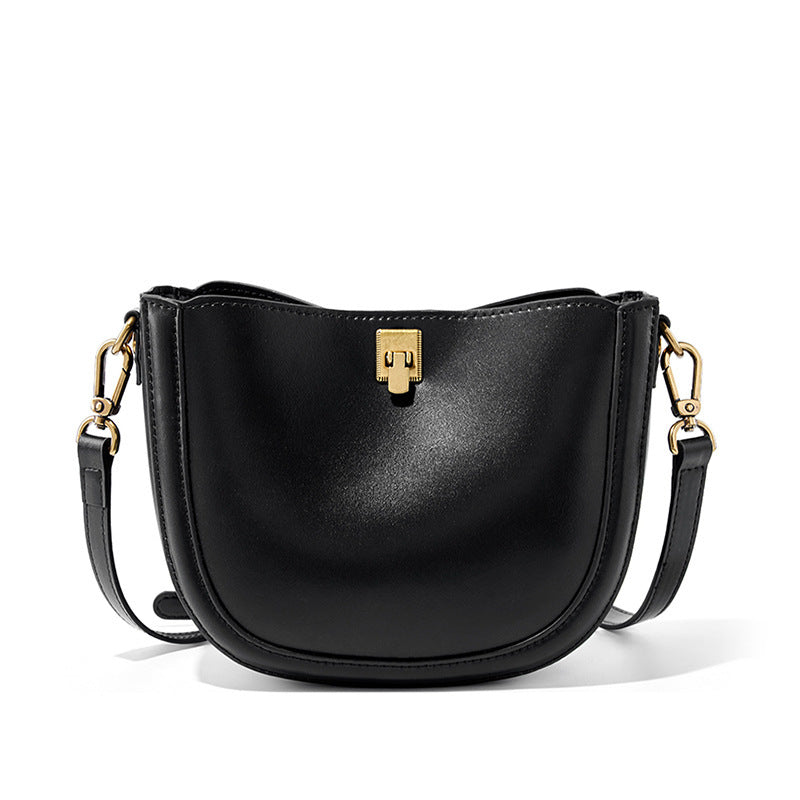 VOIDRA SOFTDROP — Genuine Leather Shoulder Bag in Sweet Casual Elegance