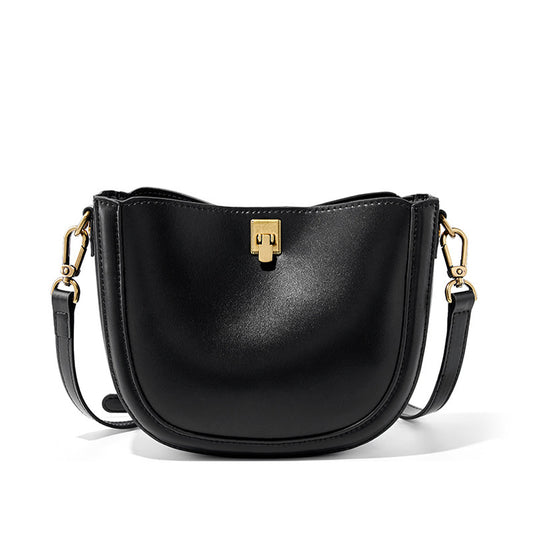 VOIDRA SOFTDROP — Genuine Leather Shoulder Bag in Sweet Casual Elegance