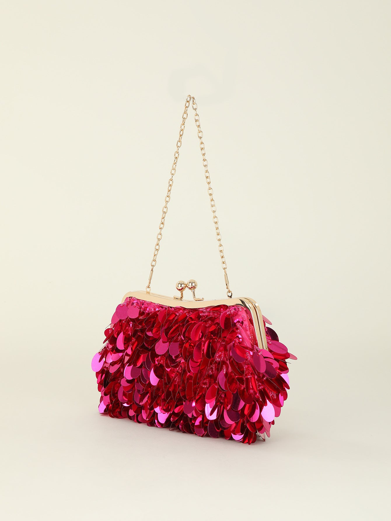 VOIDRA™ PrismRush Clutch — Sequin Shine Crossbody Bag with Dual Chain for Night Out & Party Glam