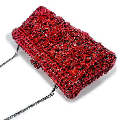 VOIDRA GemBlaze™ Crystal Bloom Clutch – Handcrafted Brilliance for Bold Evenings