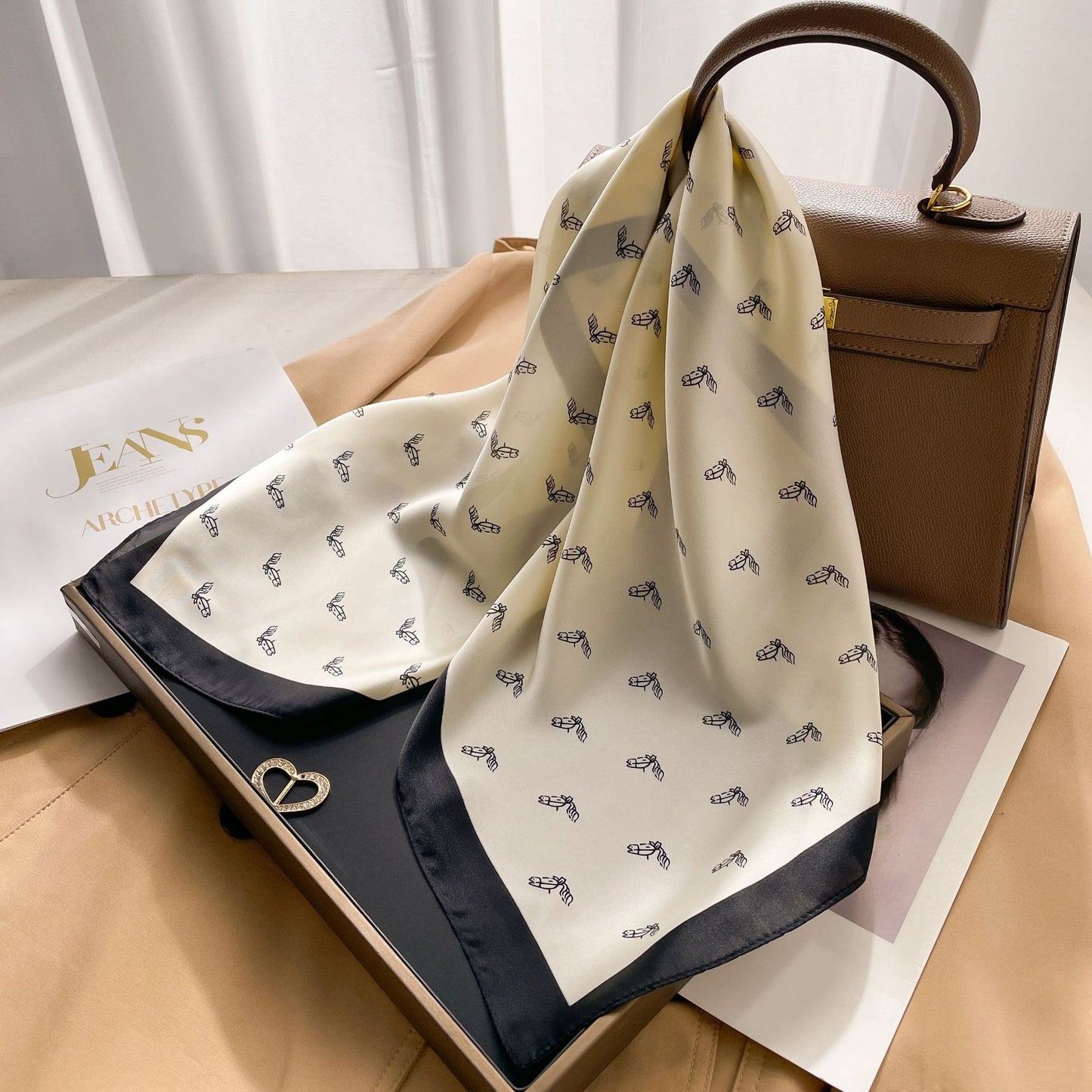 The VOIDRA Seoul 70 Silk Scarf