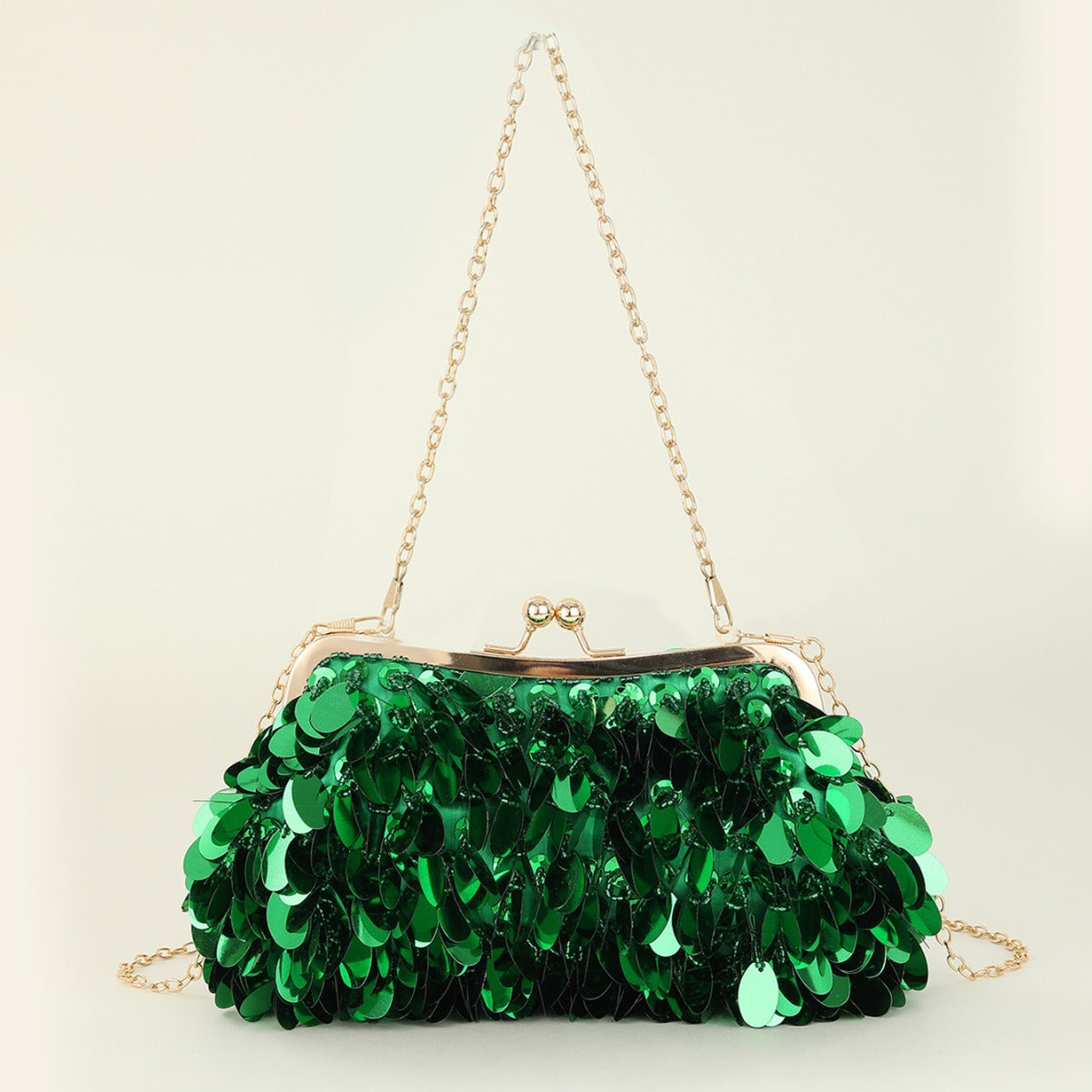 VOIDRA™ PrismRush Clutch — Sequin Shine Crossbody Bag with Dual Chain for Night Out & Party Glam