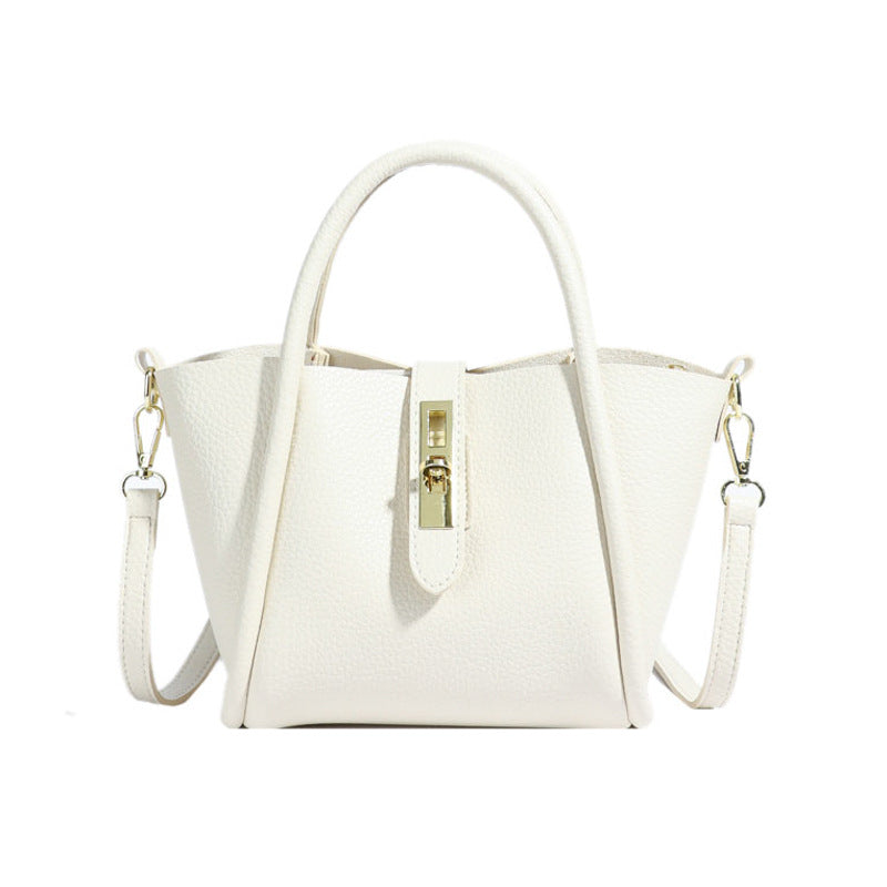 VOIDRA LunaFlex – Minimalist PU Shoulder Bucket Bag